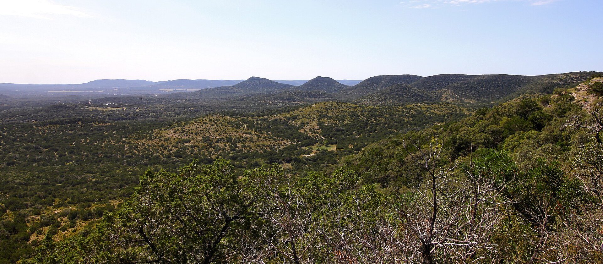 Cedar and oak covered ridges of the Texas Hill Country